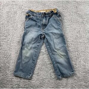 Levi Strauss Signature Toddler Boys Carpenter Jeans Light Wash 4T Elastic Waist